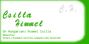 csilla himmel business card